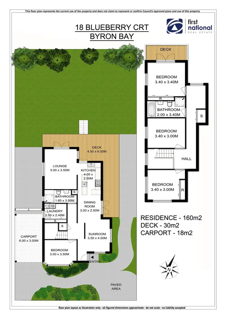Floorplan of Homely house listing, 18 Blueberry Court, Byron Bay NSW 2481