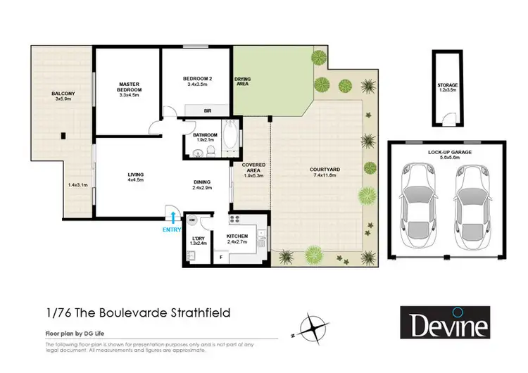 Floorplan of Homely apartment listing, 1/76 The Boulevarde, Strathfield NSW 2135