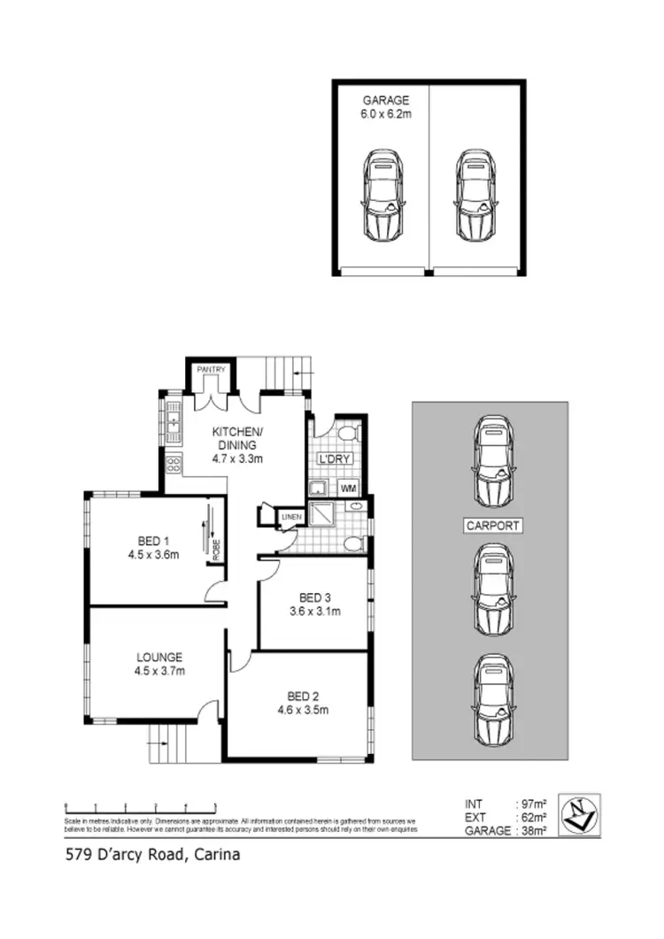 Floorplan of Homely house listing, 579 D'Arcy Road, Carina QLD 4152
