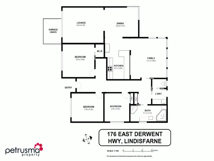 Floorplan of Homely house listing, 176 East Derwent Highway, Lindisfarne TAS 7015
