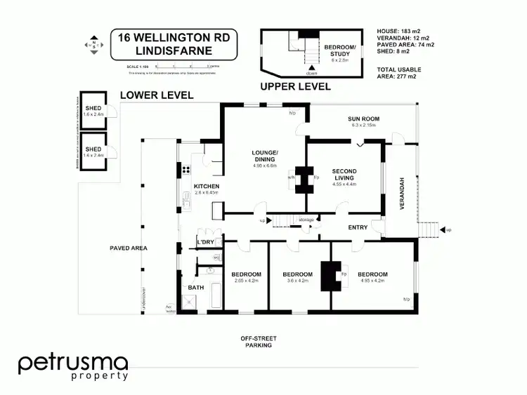 Floorplan of Homely house listing, 16 Wellington Road, Lindisfarne TAS 7015
