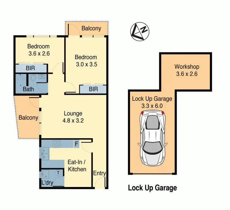 Floorplan of Homely unit listing, 7/387 New Canterbury Rd, Dulwich Hill NSW 2203