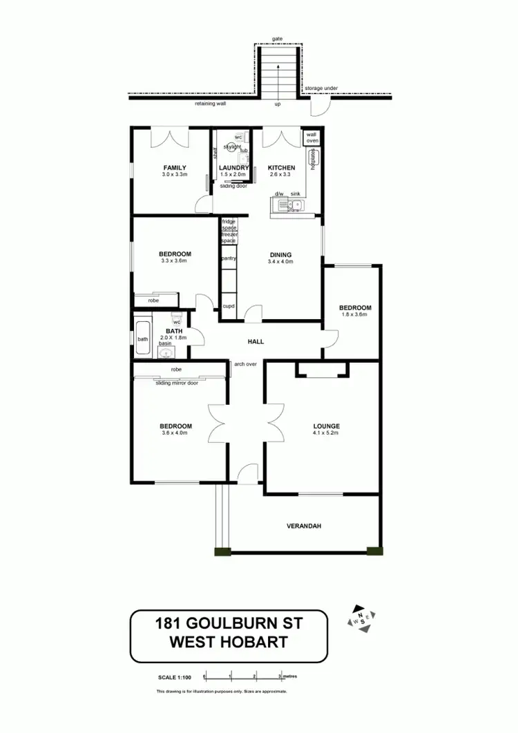 Floorplan of Homely house listing, 181 Goulburn Street, West Hobart TAS 7000