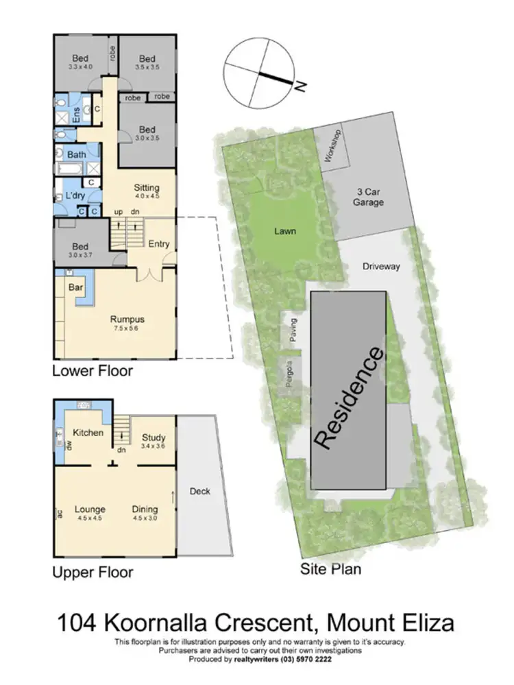 Floorplan of Homely house listing, 104 Koornalla Crescent, Mount Eliza VIC 3930