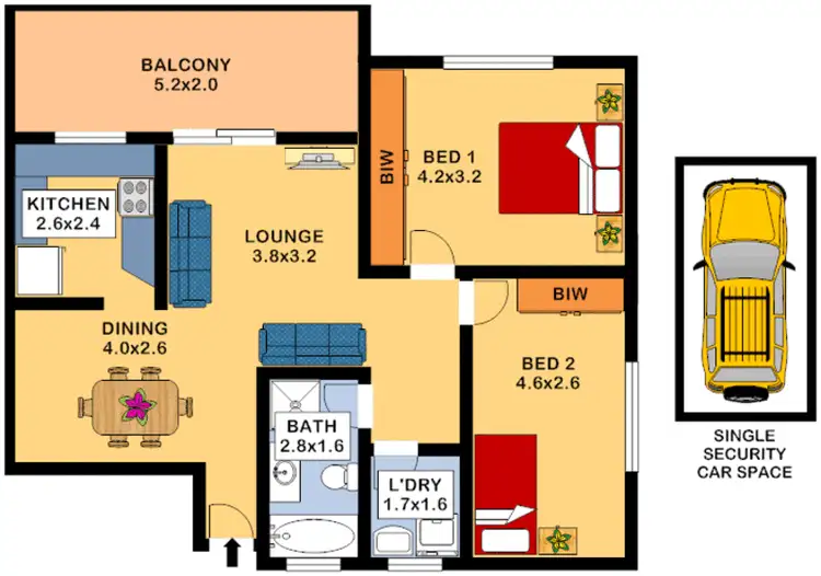 Floorplan of Homely apartment listing, 12/2A Carlyle Street, Enfield NSW 2136