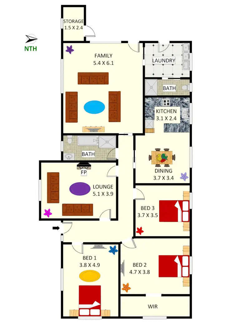 Floorplan of Homely house listing, 9 Beaufort Street, Croydon Park NSW 2133