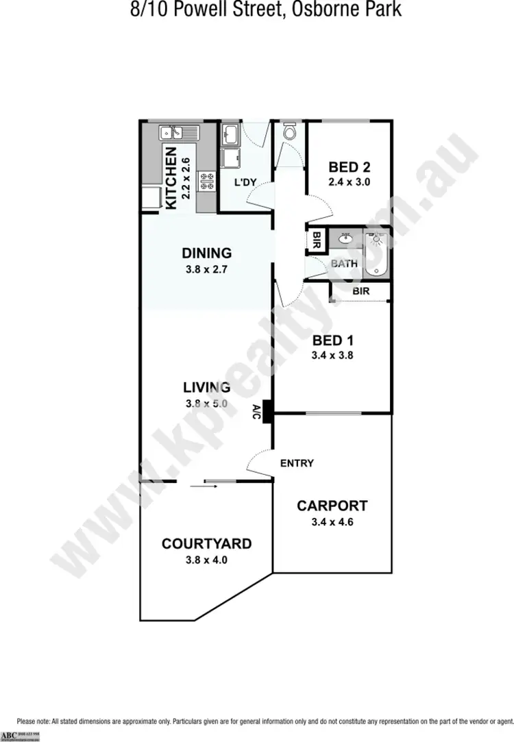 Floorplan of Homely villa listing, 8/10 Powell Street, Osborne Park WA 6017