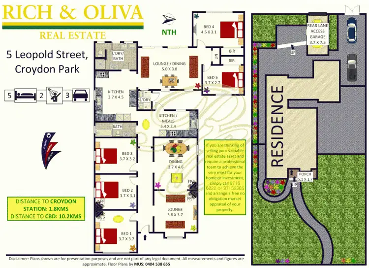 Floorplan of Homely house listing, 5 Leopold Street, Croydon Park NSW 2133
