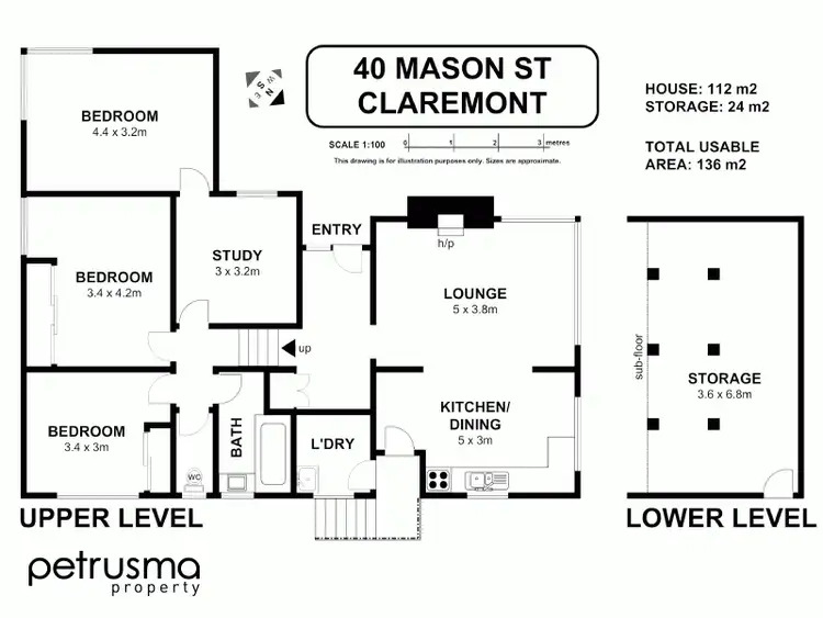 Floorplan of Homely house listing, 40 Mason Street, Claremont TAS 7011