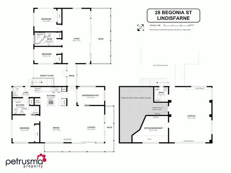 Floorplan of Homely house listing, 28 Begonia Street, Lindisfarne TAS 7015