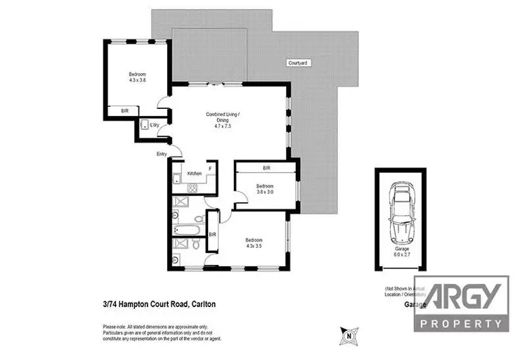 Floorplan of Homely unit listing, 3/74-76 Hampton Court Road, Carlton NSW 2218