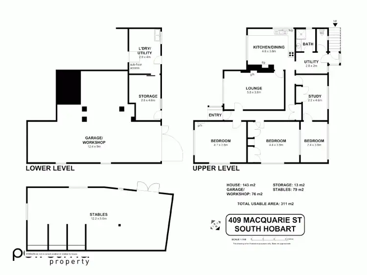 Floorplan of Homely house listing, 409/411 Macquarie Street, South Hobart TAS 7004