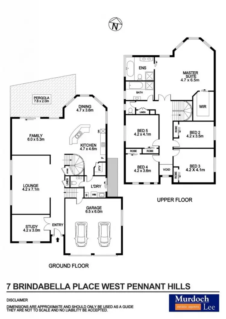 Floorplan of Homely house listing, 7 Brindabella Place, West Pennant Hills NSW 2125