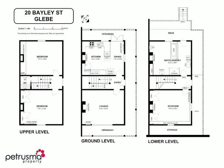 Floorplan of Homely house listing, 20 Bayley Street, Glebe TAS 7000