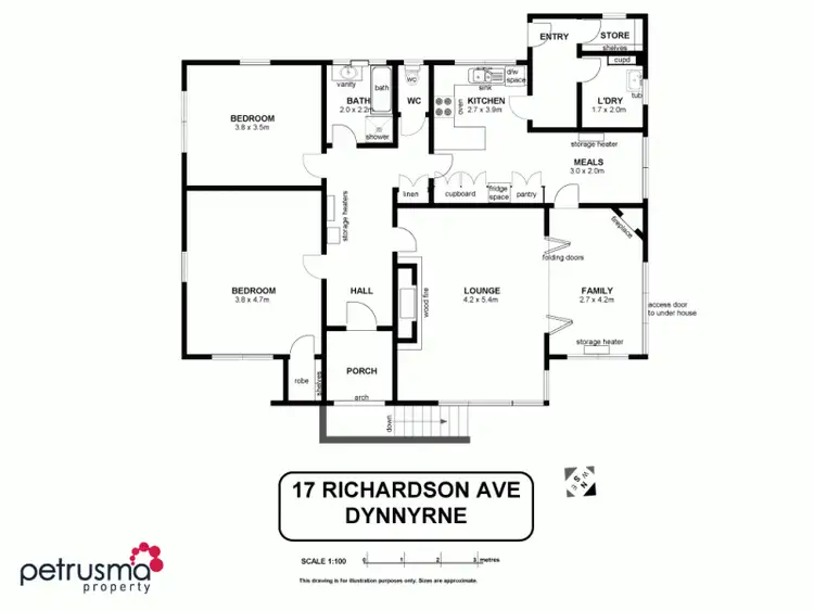 Floorplan of Homely house listing, 17 Richardson Avenue, Dynnyrne TAS 7005