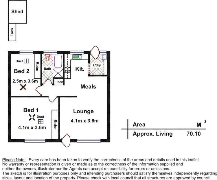 Floorplan of Homely unit listing, Address available on request