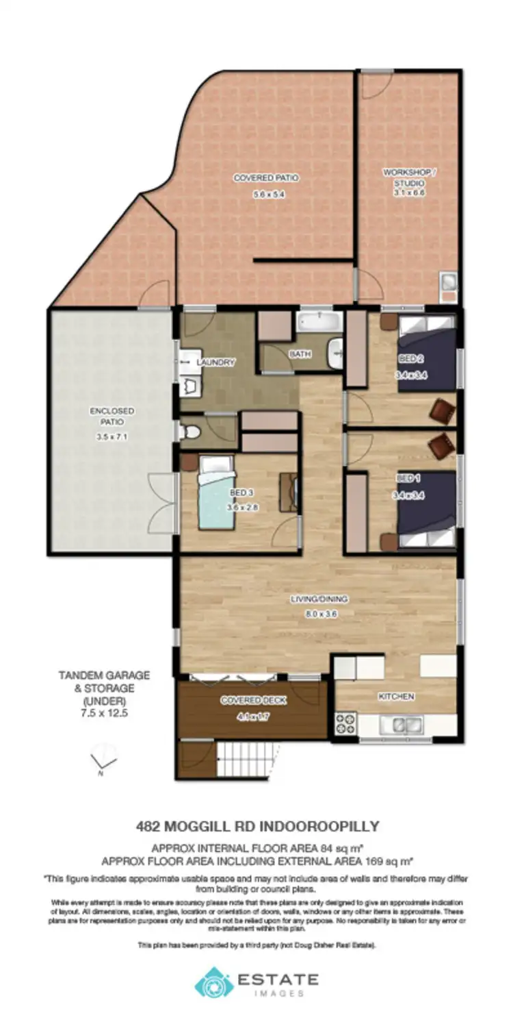 Floorplan of Homely house listing, 482 Moggill Road, Indooroopilly QLD 4068