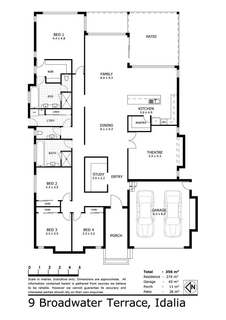 Floorplan of Homely house listing, 9 Broadwater Terrace, Idalia QLD 4811