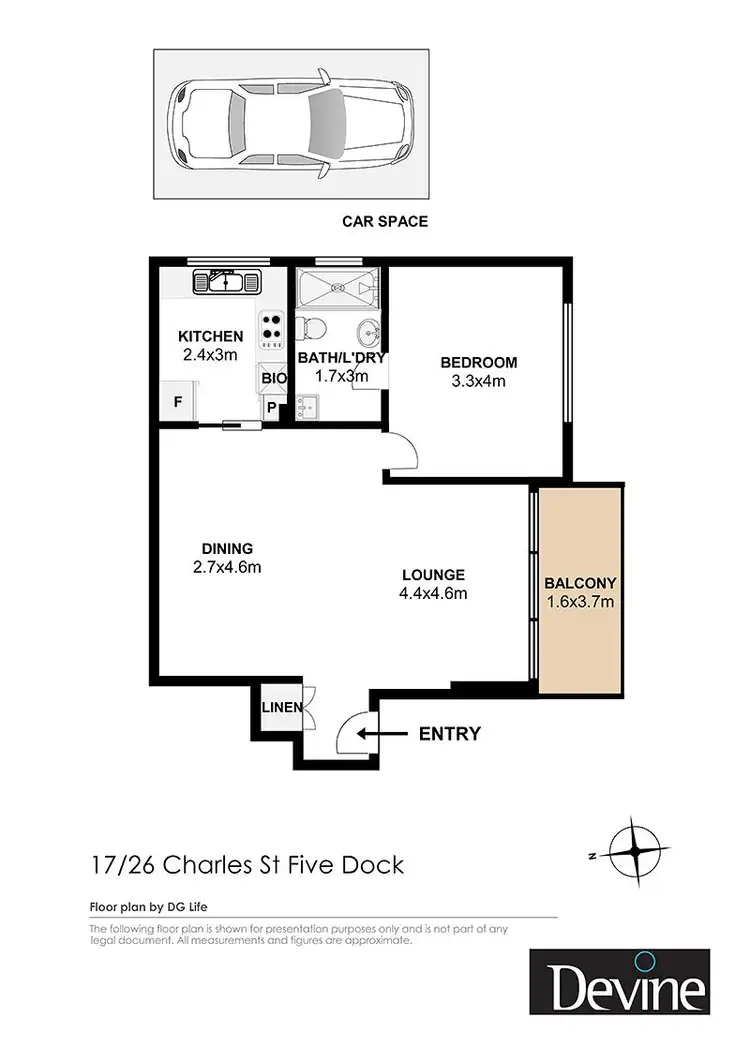 Floorplan of Homely apartment listing, 17/26 Charles Street, Five Dock NSW 2046