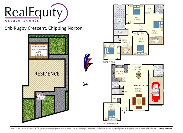Floorplan of Homely semi-detached listing, 54b Rugby Crescent, Chipping Norton NSW 2170