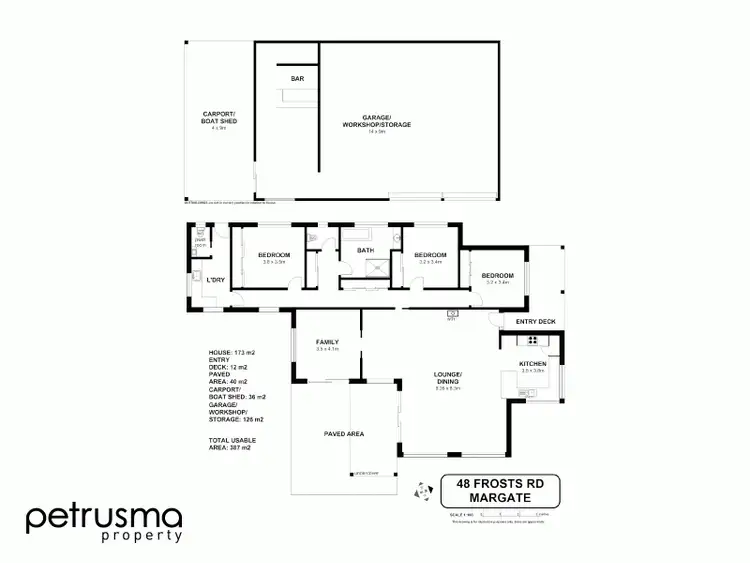 Floorplan of Homely house listing, 48 Frosts Road, Margate TAS 7054