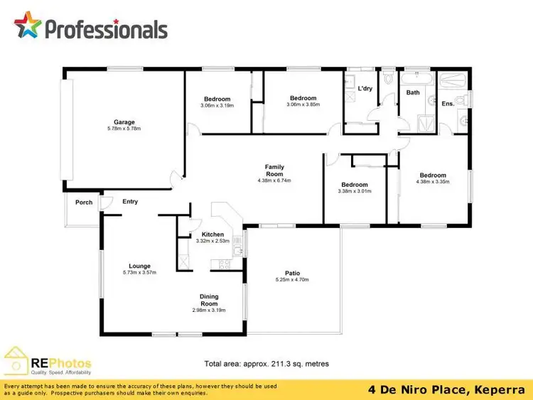Floorplan of Homely house listing, 4 De Niro Place, Keperra QLD 4054