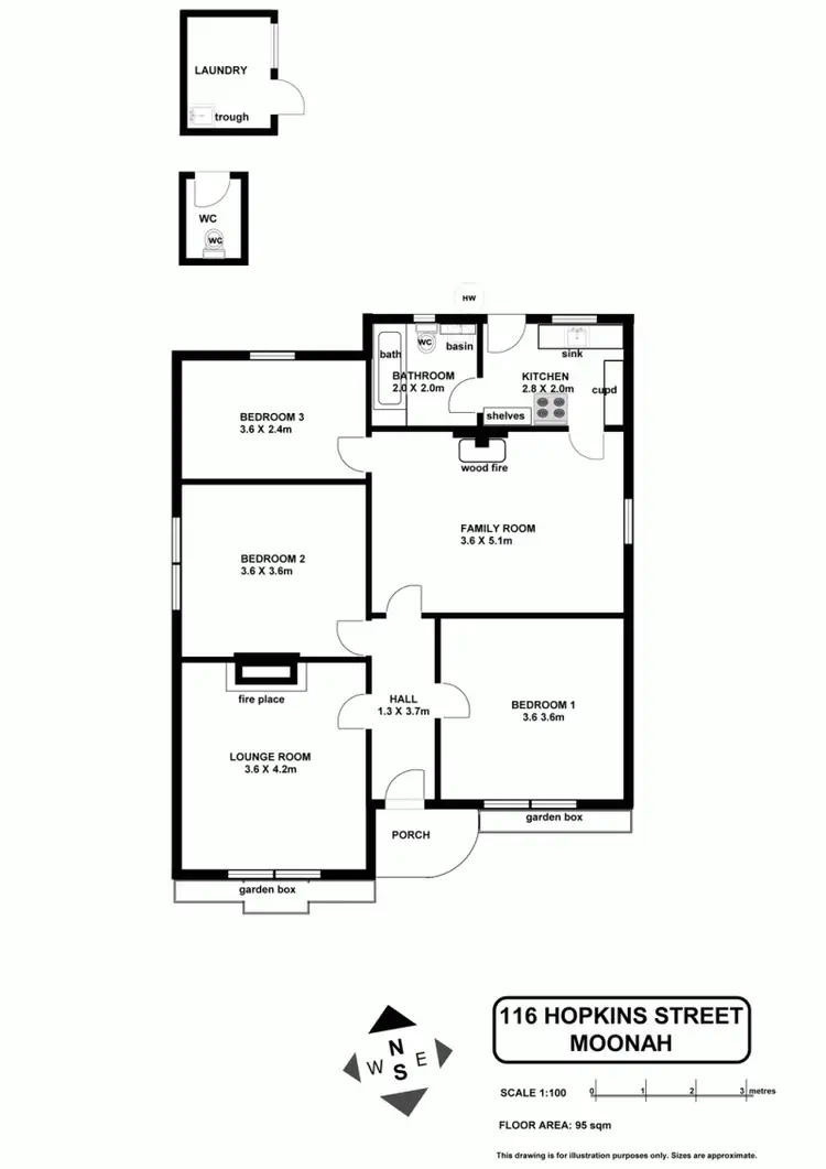 Floorplan of Homely house listing, 116 Hopkins Street, Moonah TAS 7009