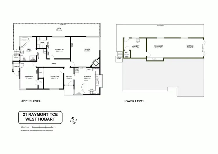 Floorplan of Homely house listing, 21 Raymont Terrace, Mount Stuart TAS 7000