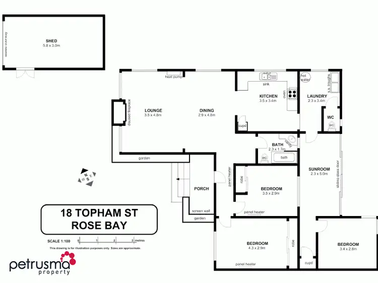 Floorplan of Homely villa listing, 18 Topham Street, Rose Bay TAS 7015