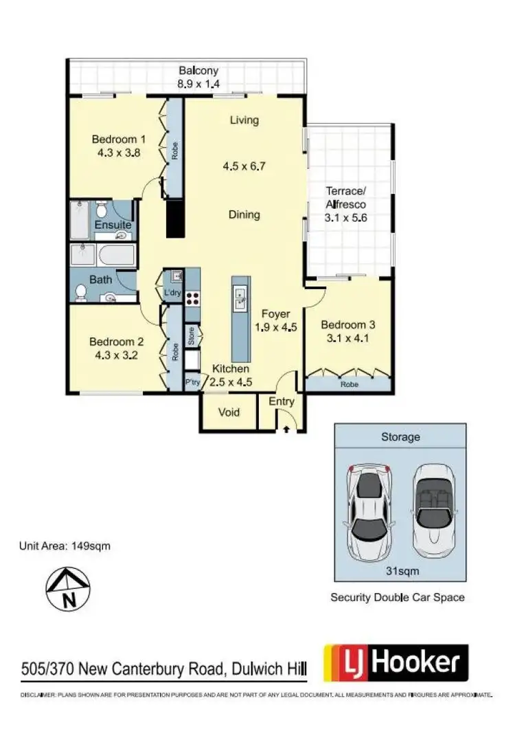 Floorplan of Homely apartment listing, 505/370 New Canterbury Road, Dulwich Hill NSW 2203