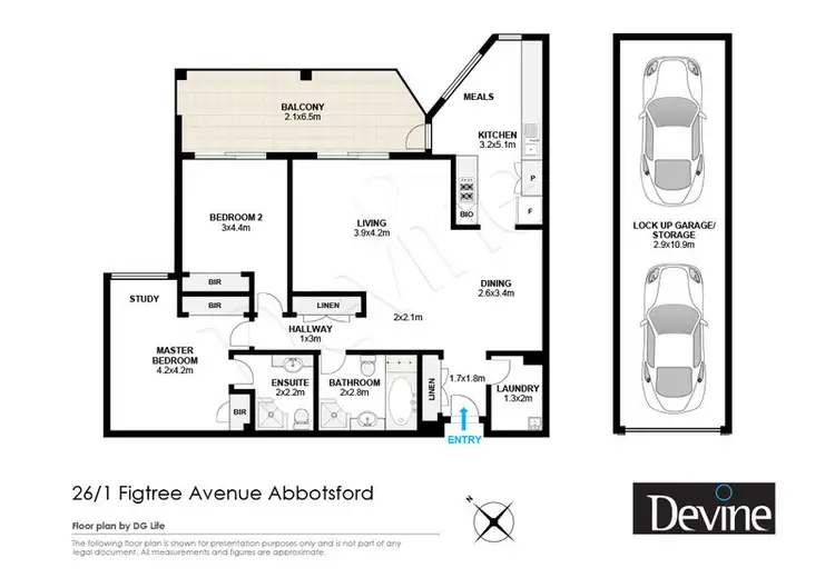 Floorplan of Homely apartment listing, 26/1 Figtree Avenue, Abbotsford NSW 2046