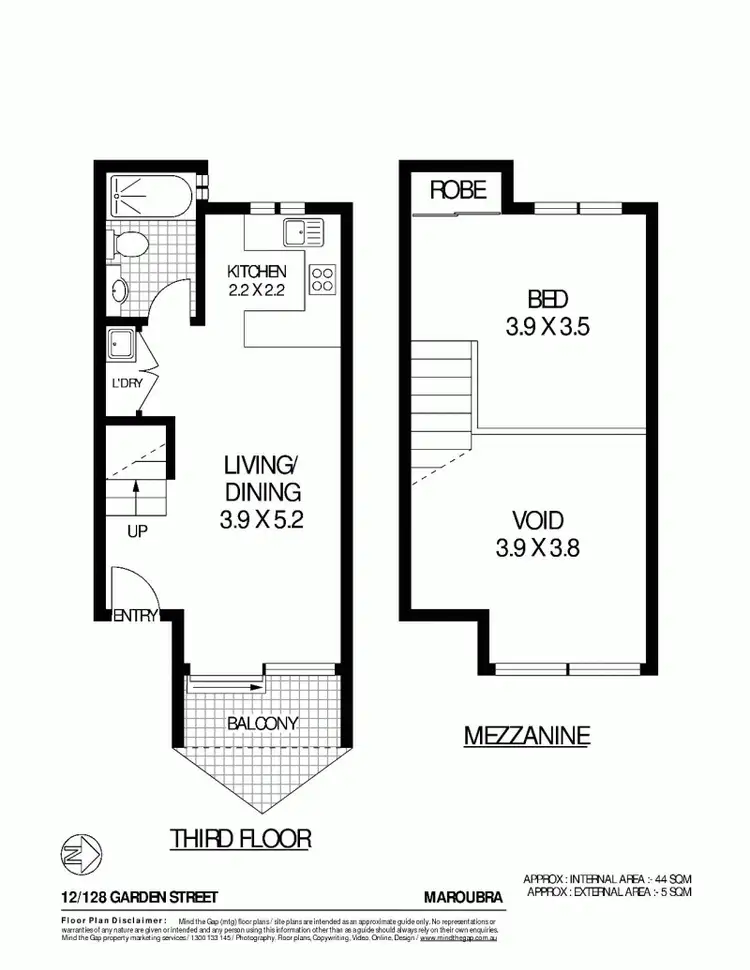 Floorplan of Homely apartment listing, 12/128 Garden Street, Maroubra NSW 2035