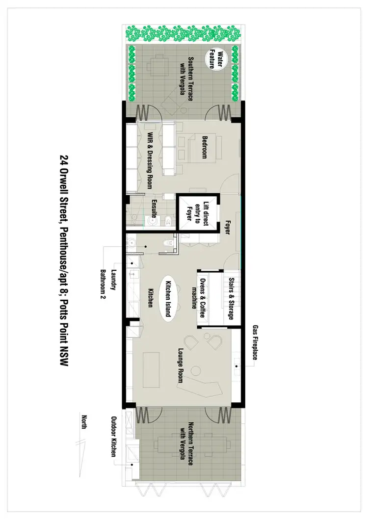Floorplan of Homely apartment listing, 24 Orwell Street - The Penthouse Apartment 8, Potts Point NSW 2011