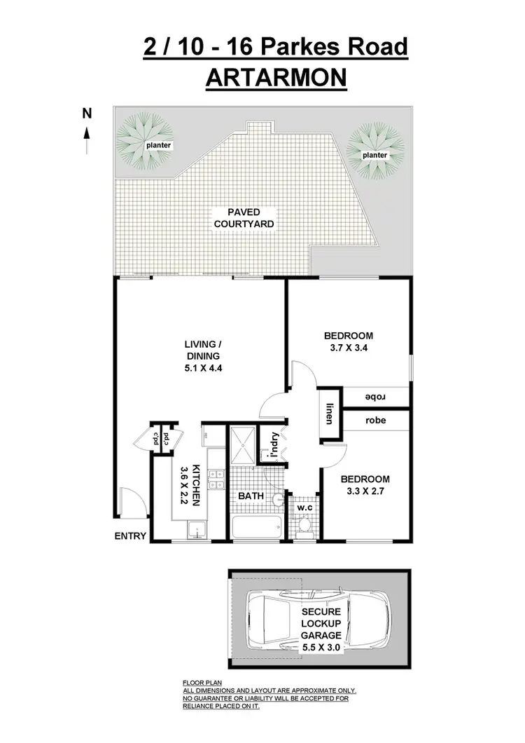 Floorplan of Homely apartment listing, 2/10-16 Parkes Road, Artarmon NSW 2064