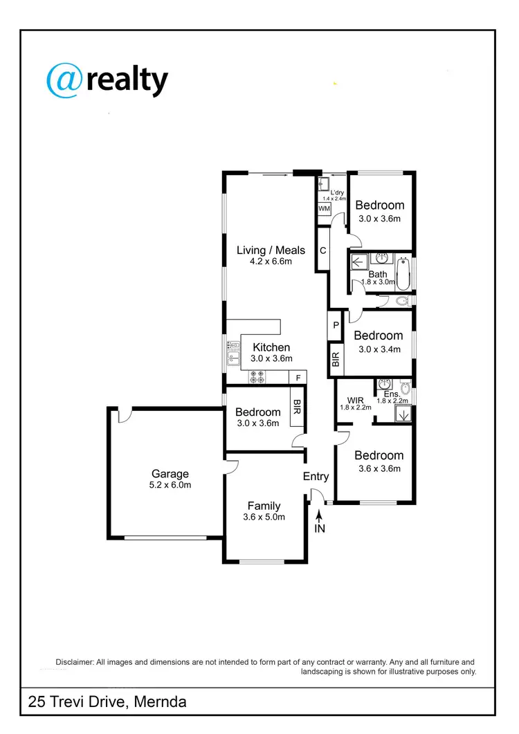 Floorplan of Homely house listing, 25 Trevi Drive, Mernda VIC 3754