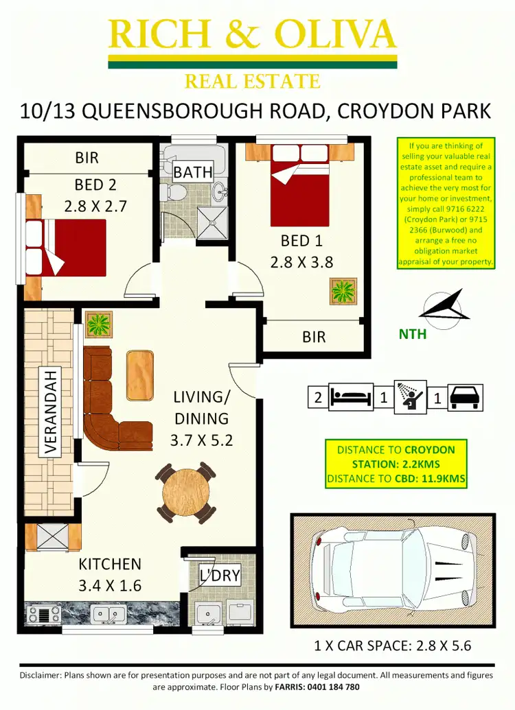 Floorplan of Homely apartment listing, 10/13 Queensborough Road, Croydon Park NSW 2133