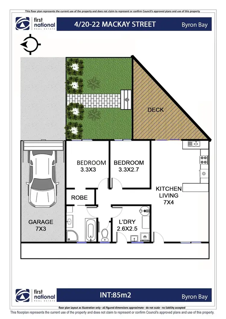 Floorplan of Homely unit listing, 4/22 Mackay Street, Byron Bay NSW 2481