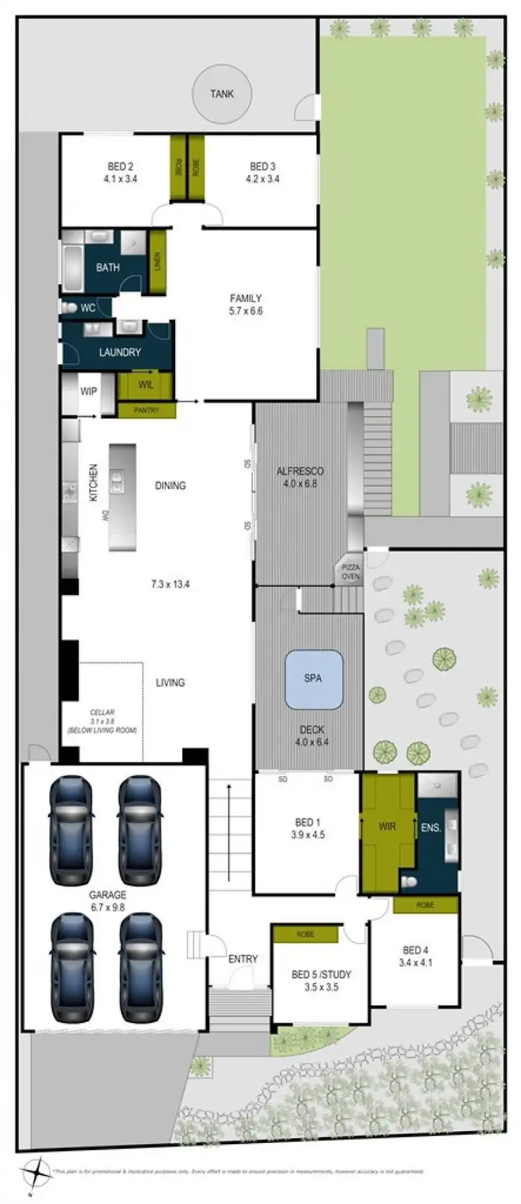 Floorplan of Homely house listing, 11 Landes Avenue, Highton VIC 3216