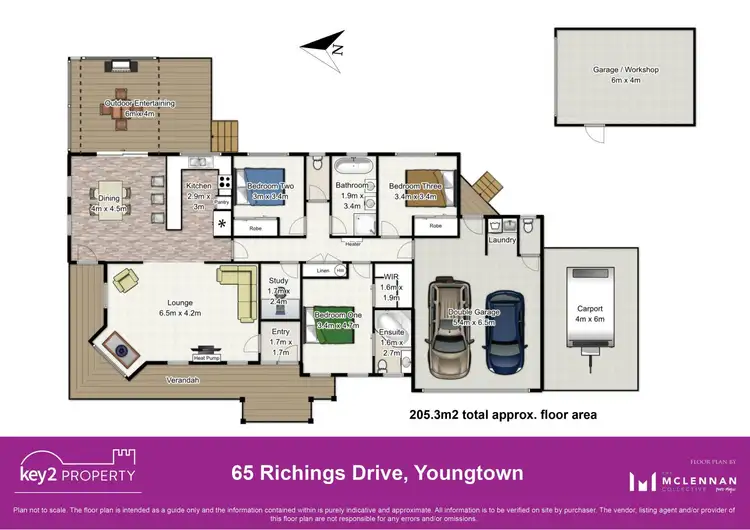 Floorplan of Homely house listing, 65 Richings Drive, Youngtown TAS 7249