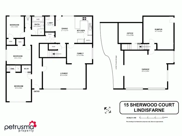 Floorplan of Homely house listing, 15 Sherwood Court, Lindisfarne TAS 7015
