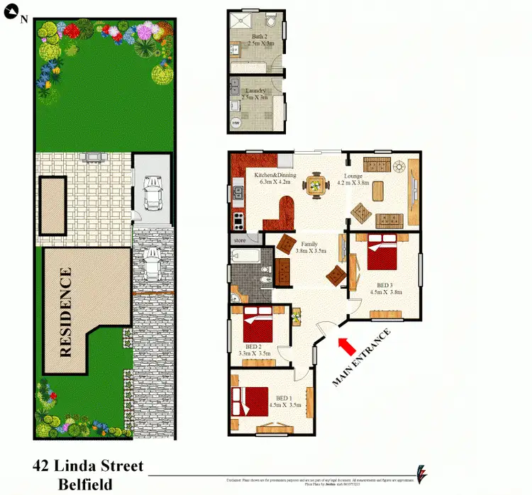 Floorplan of Homely house listing, 42 Linda Street, Belfield NSW 2191