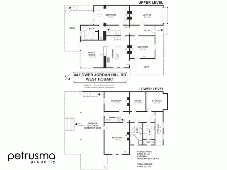 Floorplan of Homely house listing, 44 Lower Jordan Hill Road, West Hobart TAS 7000