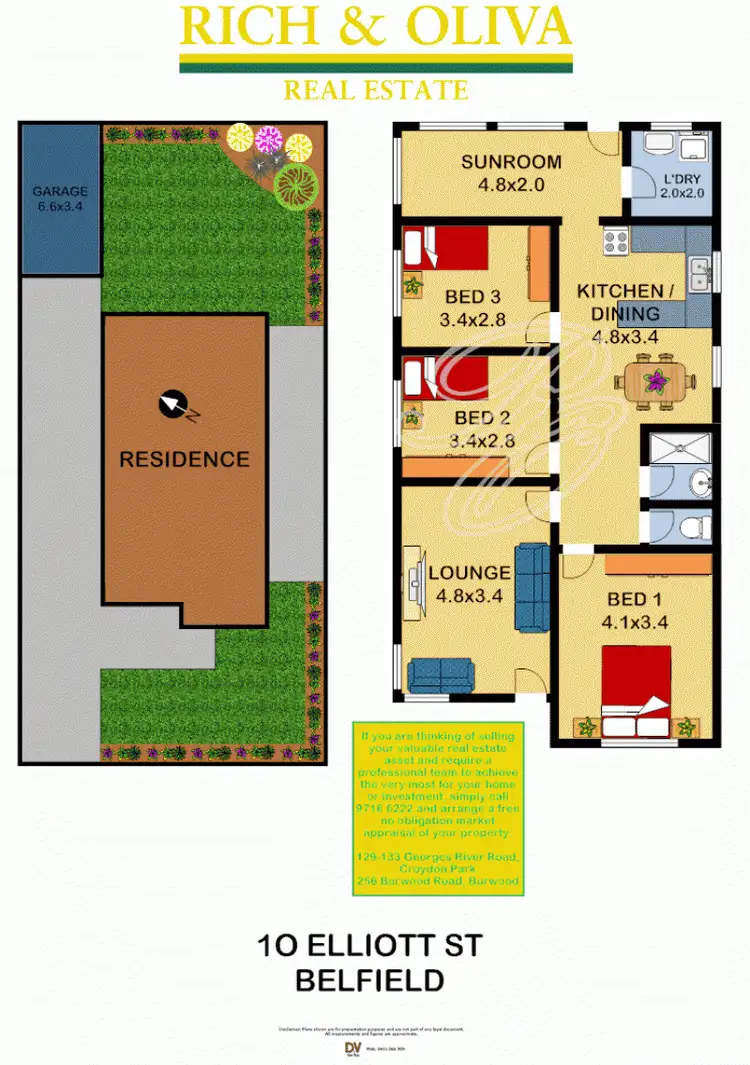 Floorplan of Homely house listing, 10 Elliott Street, Belfield NSW 2191