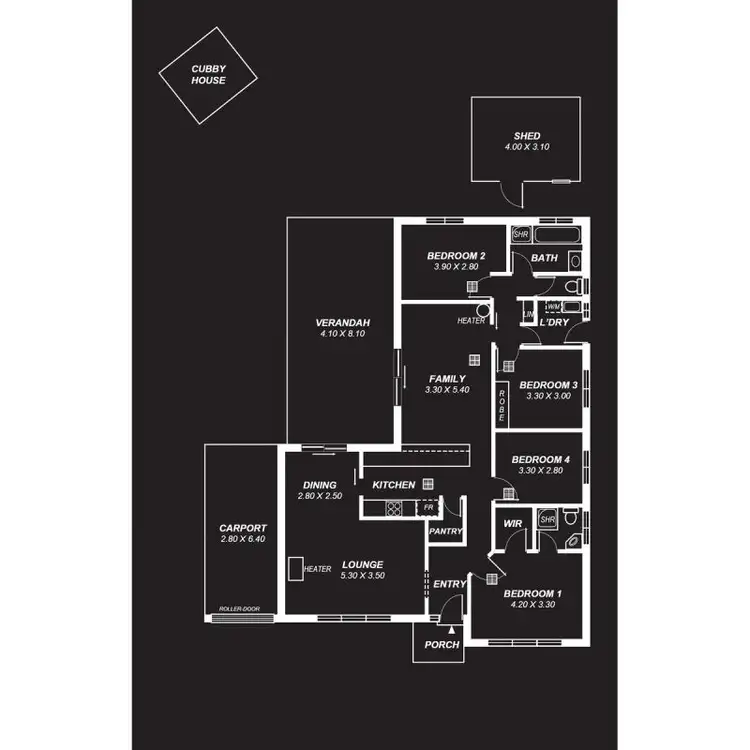 Floorplan of Homely house listing, 3 Peony Court, Morphett Vale SA 5162