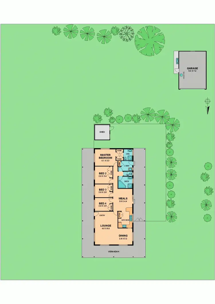 Floorplan of Homely house listing, 39 ALLEN STREET, Kilmore VIC 3764