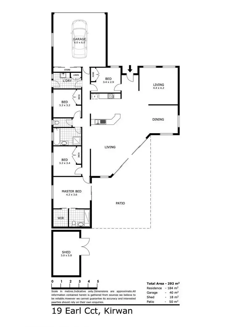 Floorplan of Homely house listing, 19 Earl Circuit, Kirwan QLD 4817