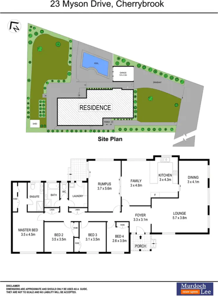 Floorplan of Homely house listing, 23 Myson Drive, Cherrybrook NSW 2126