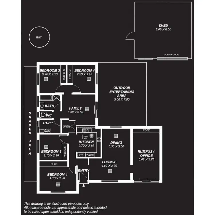 Floorplan of Homely house listing, 10 Warburton Drive, Woodcroft SA 5162