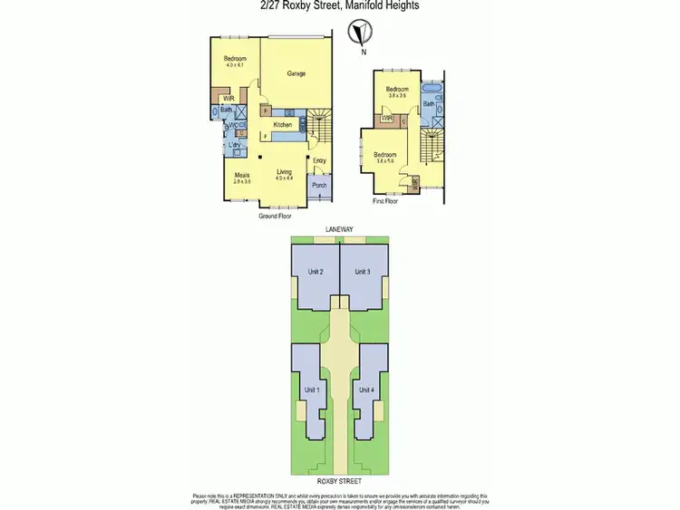 Floorplan of Homely townhouse listing, 2/27 Roxby Street, Manifold Heights VIC 3218