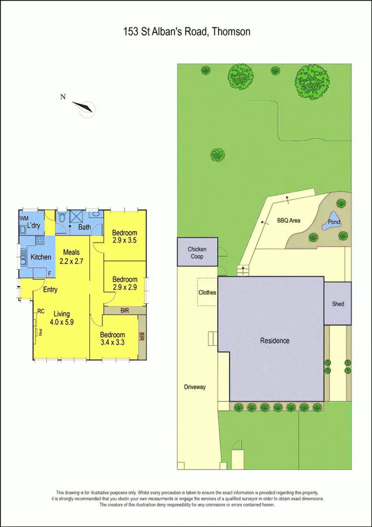 Floorplan of Homely house listing, 153 St Albans Road, Thomson VIC 3219